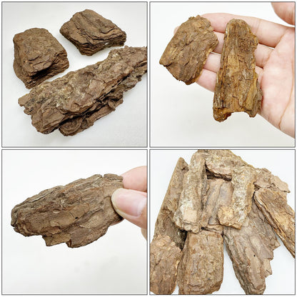 Cayway Diorama Supplies Kit, Model Scenery Tree Bark Miniature Bark Diorama Materials Miniature Terrain, Mountain Rock Material Model for Train Landscape Railway