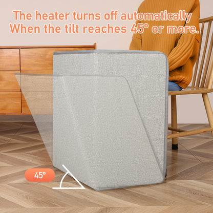 Wasrch Under Desk Warmer Portable Space Heater, Leg Warmer Foot Warmer for Office & Home, Whisper Heat Foldable Energy Efficient With Thermostat Timer Auto Shut Off