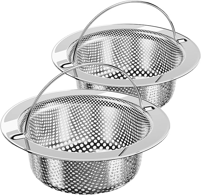 MR.SIGA Kitchen Sink Strainer, Stainless Steel Sink Drain Strainer, Dishwasher