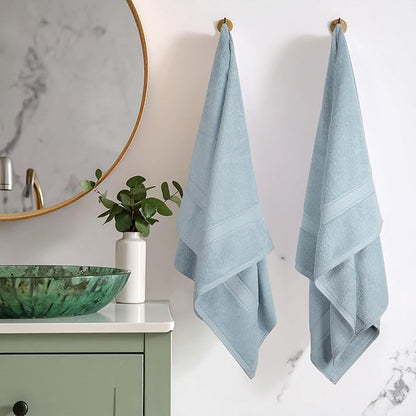 SUPERIOR Egyptian Cotton Pile Bath Towel Set of 2, Ultra Soft Luxury Towels