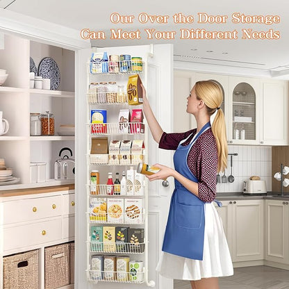 MIAOLI Over the Door Pantry Organizers and Storage, 8-Tier Spice Rack, Home &