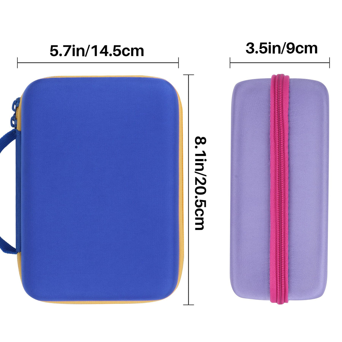 Lebakort Storage Case Compatible with LeapFrog Fridge Phonics Magnetic Letter Set (Sky Blue+Yellow Case)