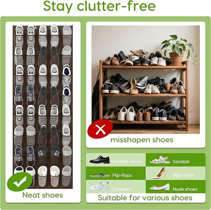 Unjumbly Over the Door Shoe Organizer