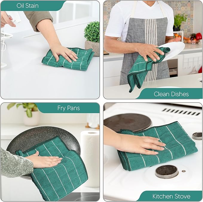 Utopia Towels - Microfiber Kitchen Towels, Super Absorbent 18 x 26 Inches