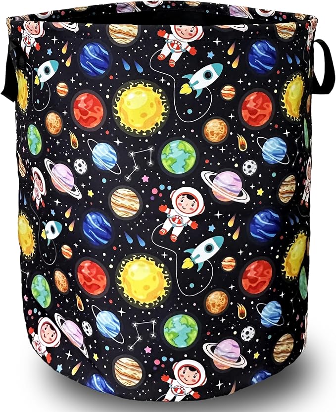 Funny Astronaut Laundry Basket Foldable
