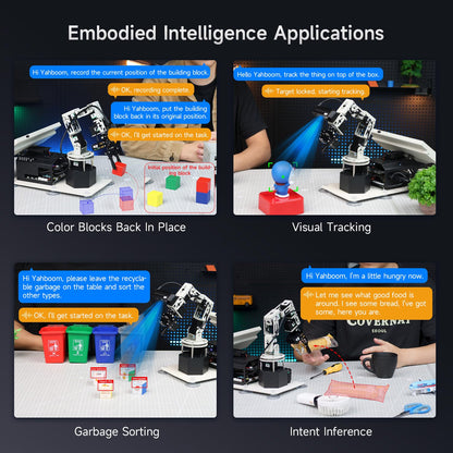 Yahboom Jetson Orin NX Super 16GB 157Tops Robotic Arm 3D Space Depth Camera Visual Recognition AI Intelligent ROS Robot Python
