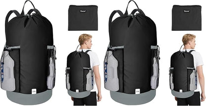BALEINE 120L Laundry Bag Backpack, 900D Oxford Fabric Large Travel Laundry Bags