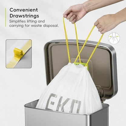 EKO 21 Gallon / 50-90 Liter, Extra-Strong Unscented Garbage Bags, Easy-Dispense