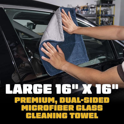 Chemical Guys Clean Stroke Dual-Sided Microfiber Glass Towels