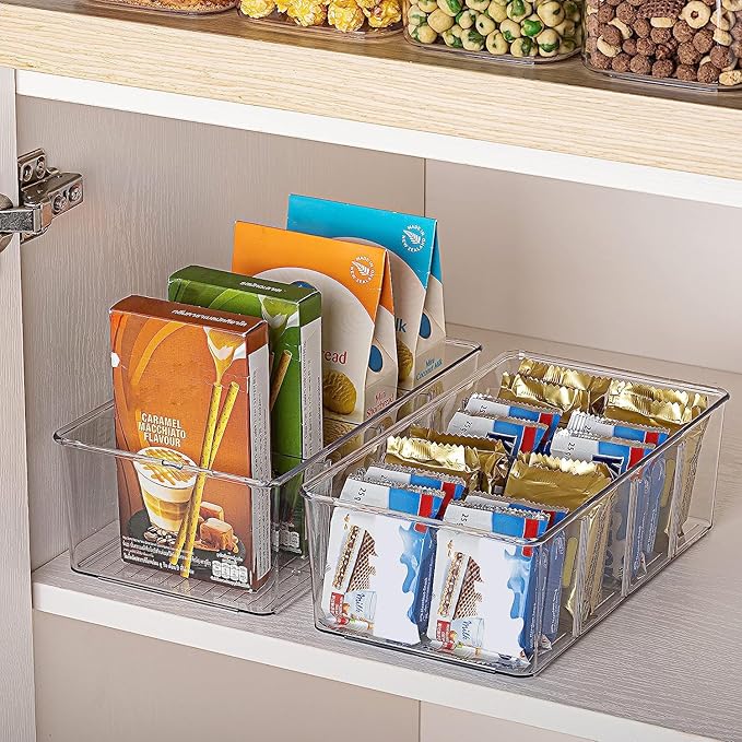 Vtopmart 8 Pack Food Storage Organizer Bins, Cabinet Organization and Storage