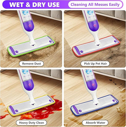 6 Pack Reusable Mop Pads Compatible
