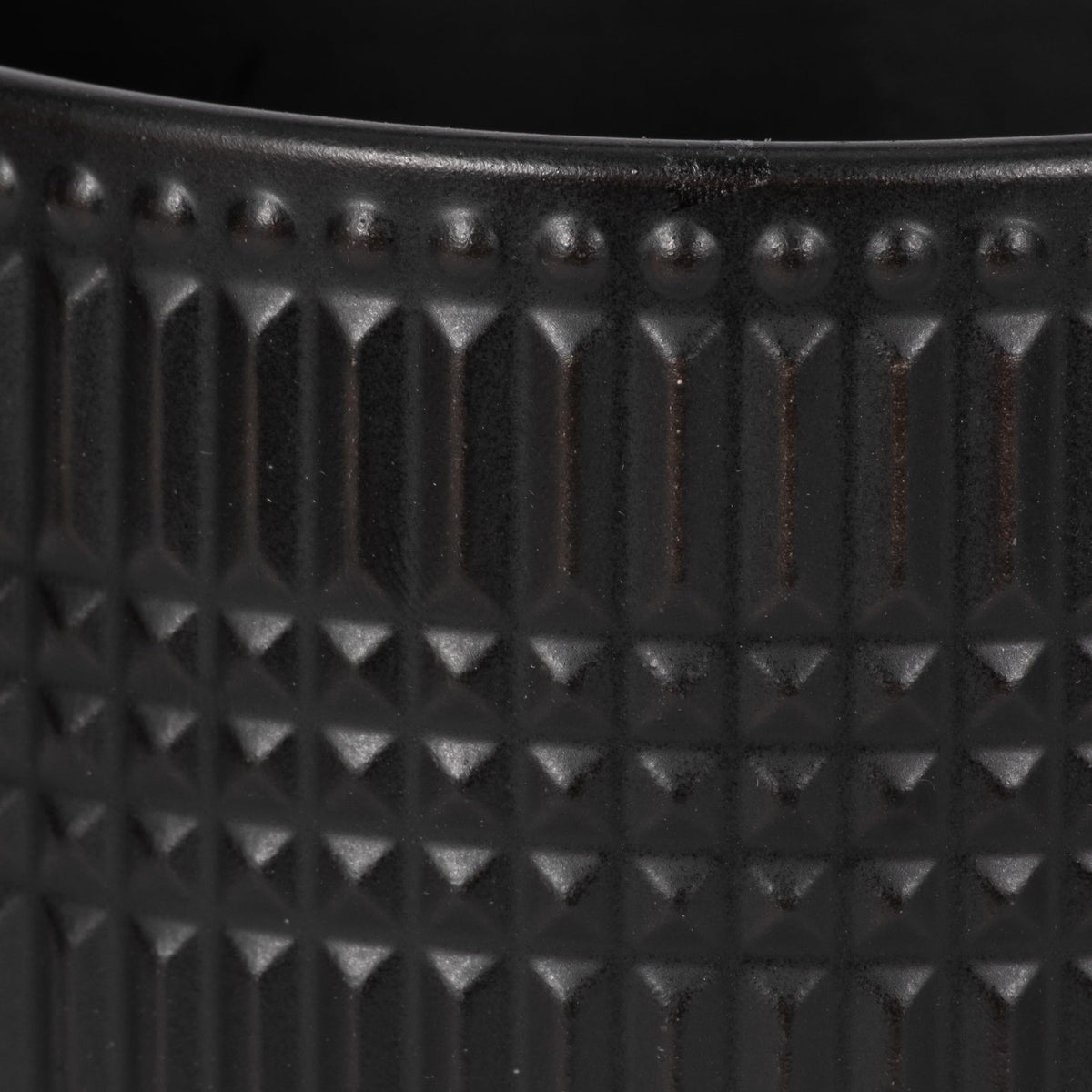 Ceramic Planter With Bamboo Stand – Plant Stand Indoor For Tabletop Display, Living Room, Bedroom, Or Office Shelf, Modern Black Planter Home Decor Accent – 5.5", Black