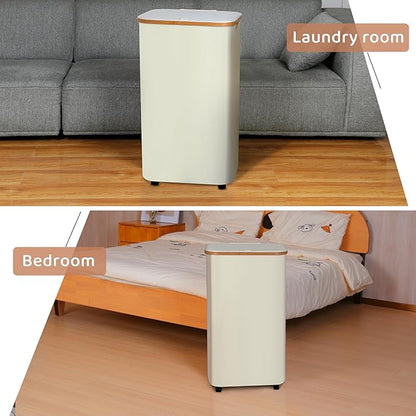 Laundry Basket with Wheels, 100L Hampers