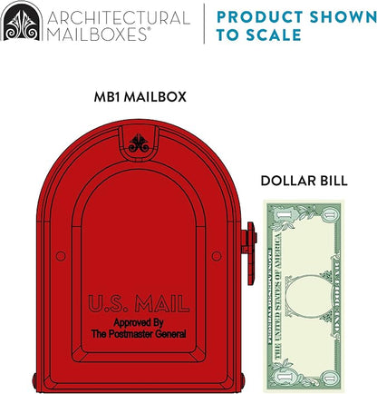 ARCHITECTURAL MAILBOXES 7600R MB1 Mailbox, Medium, Red (Pack of 3)