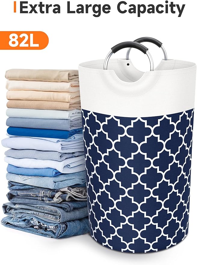 Large Laundry Basket Laundry Hamper Bag Washing Bin Clothes Bag Collapsible Tall