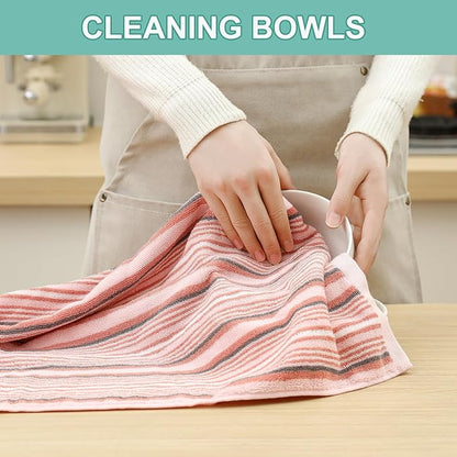 SALAS Kitchen Dish Towels for Drying Dishes, Large Cotton Kitchen Towels