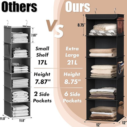 Simple Houseware 5 Shelf Hanging Closet Organizer