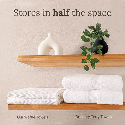 GILDEN TREE Waffle Bath Sheet Large Bath Towels Quick Dry Thin Body Towels