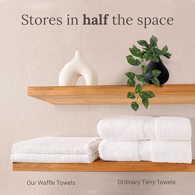 GILDEN TREE Waffle Bath Sheet Large Bath Towels Quick Dry Thin Body Towels
