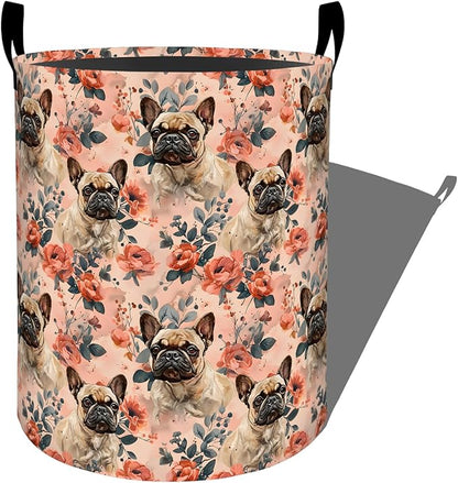 Cute Bulldog Laundry Basket