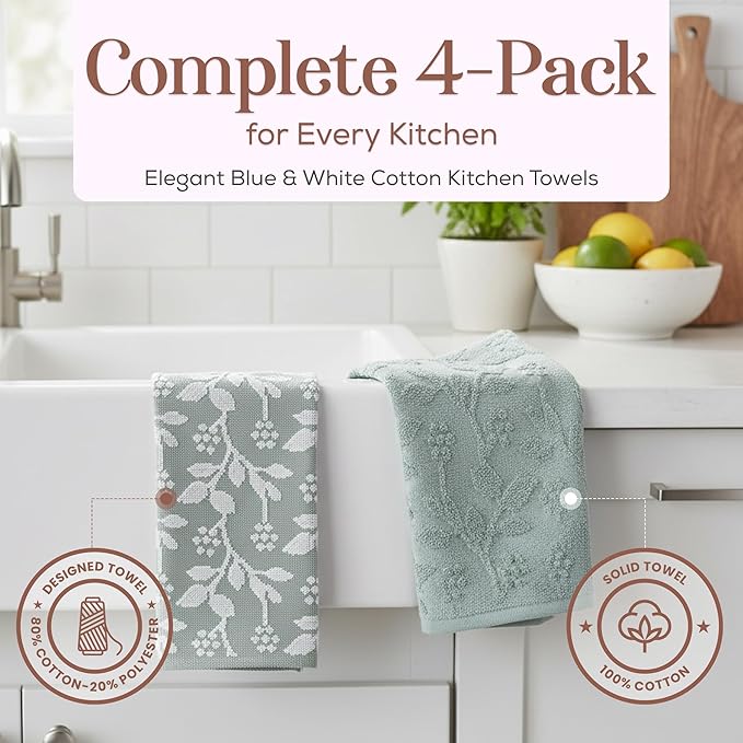 MosJos Kitchen Towels, 18 x 28 Kitchen Linens
