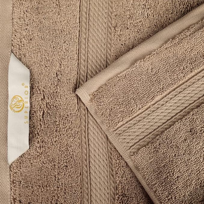 SUPERIOR Egyptian Cotton Pile 3 Piece Towel Set, Includes 1 Bath, 1 Hand