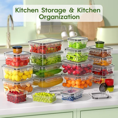 44-Piece Food Storage Containers