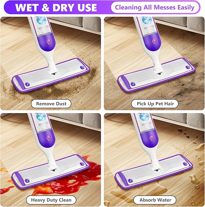 18 Pack Reusable Mop Pads Compatible