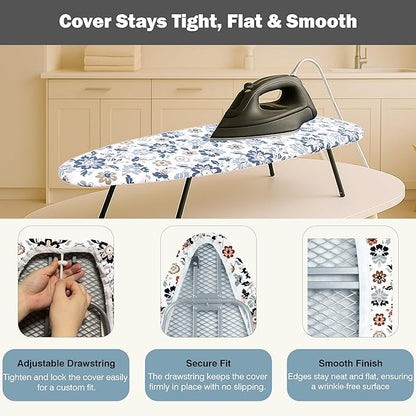 Small Ironing Board Cover and Pad 12.5"x30" Small Iron Board Cover