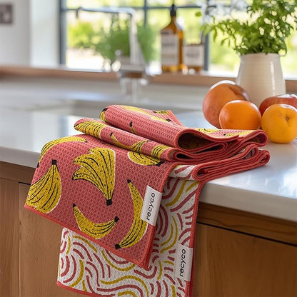 RECYCO Waffle Kitchen Towel Set of 2