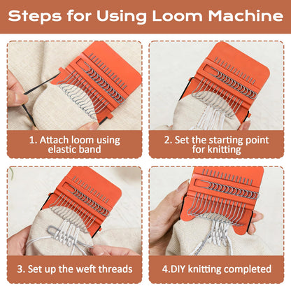 Esoes Speedweve Darning Mini Loom Kits with 50 Color Threads, Sock Darning Mushroom Egg, Complete Darning Kit for Beginners Quickly Mending Jeans Socks, DIY Knit Patch Repair Clothes Tool