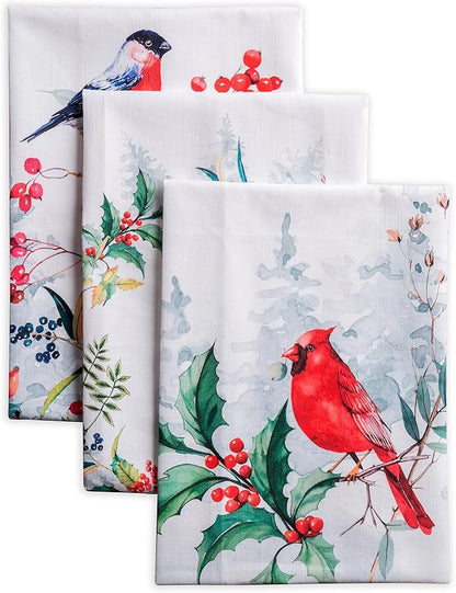Maison d' Hermine Kitchen Towels Set of 3 100% Cotton 20" x 27.5" Reusable
