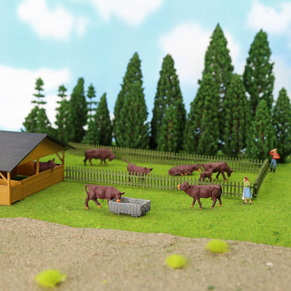 Evemodel Artificial Model Grass Mat Trains Grass Green 40x200cm or 15.7‘’ x 78'' for Decoration Craft Scenery Model DIY CP2138 (Grass Green)