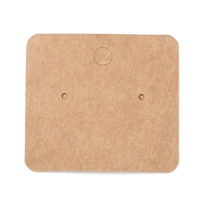 Airssory 400 Pcs 2x1.8" Blank Kraft Paper Earring Display Cards Earring Display Holder Cards for Earrings Jewelry Display