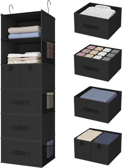 6-Shelves Hanging Closet Organizer