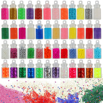 CityActs Slime Accessories Kit for Kids – Slime Mix-Ins Craft Supplies (Charms, Glitter, Foam Balls, Sequins) – DIY Craft Supplies, No Glue Included