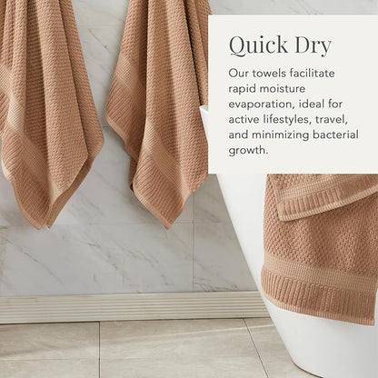 NY Loft 100% Cotton Hand Towel 6 Pack Hand Towel Set | Super Soft & Absorbent