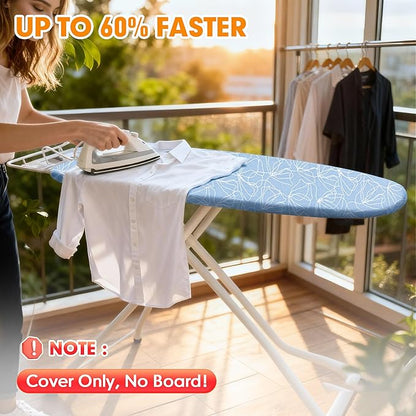 Ironing Board Cover and Pad, 21x54 Extra Large Thick Iron Padding, Scorch &