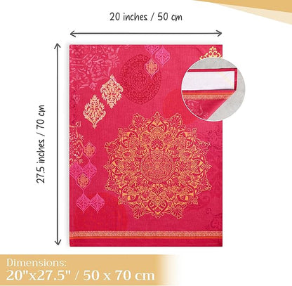 Maison d' Hermine Kitchen Towels Set of 3 100% Cotton 20" x 27.5" Reusable