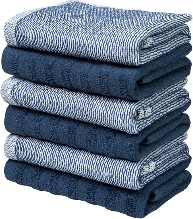 Bumble Premium Dish Cloths 13"x13" | 100% Natural Ring Spun Cotton | 400 GSM |