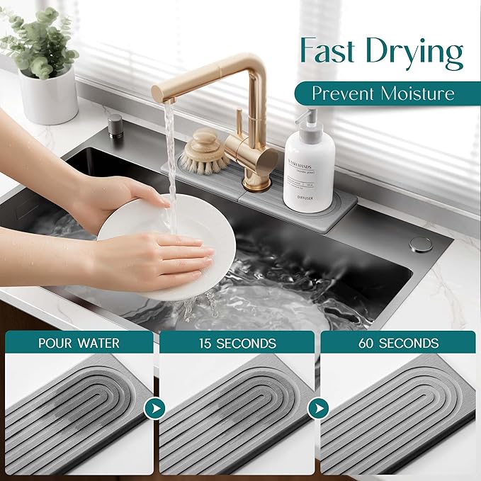 Faucet Mat for Kitchen Sink