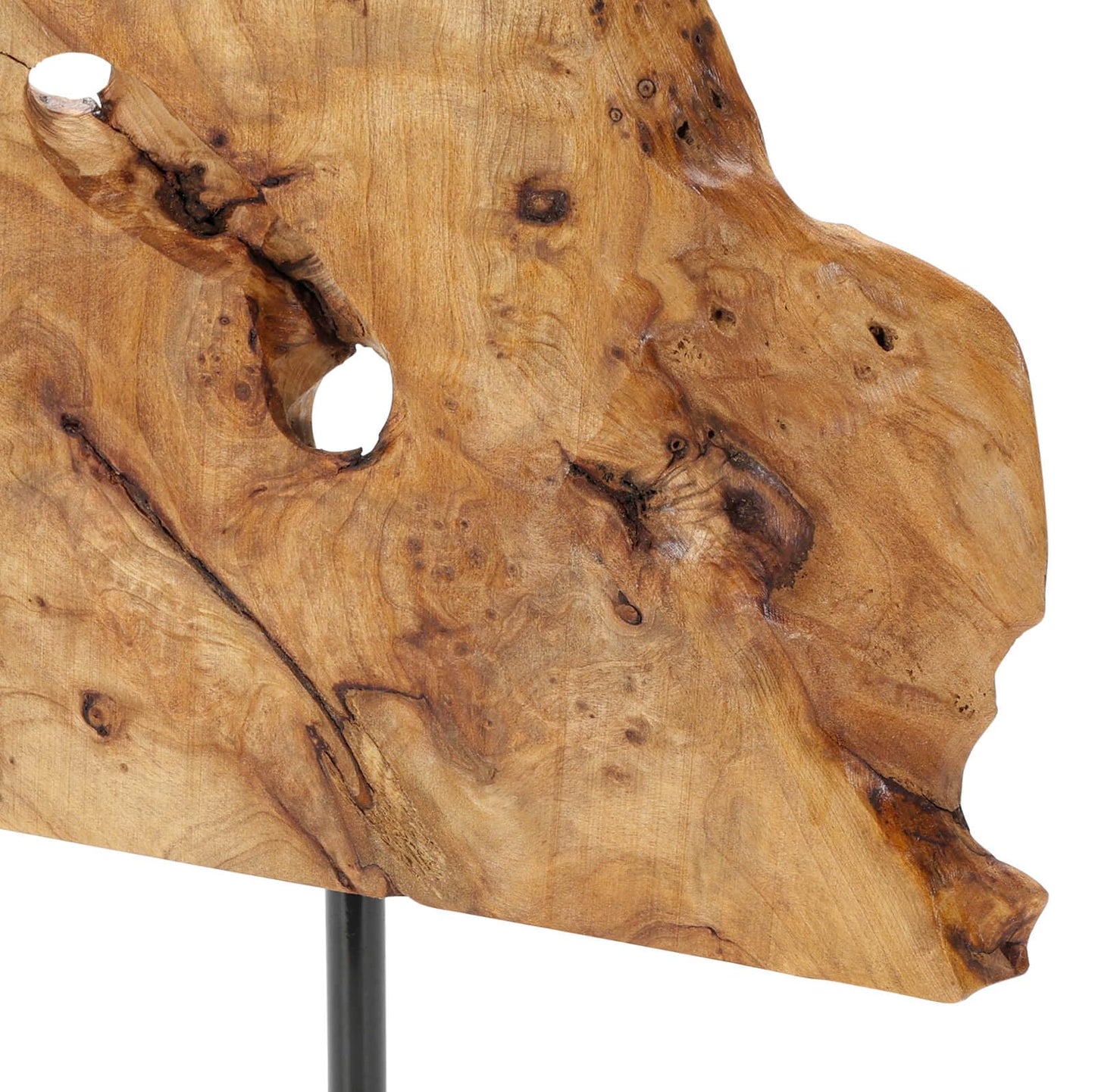NAHARO Handcarved Root Wood Abstract Sculpture – Unique Rustic Tabletop Decor for Living Room,Entryway or Office, Eco-Friendly Wooden Art Gift