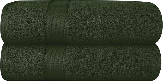 GLAMBURG 700 GSM Premium Cotton 2-Pack Oversized Extra Large Bath Sheet Set