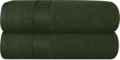 GLAMBURG 700 GSM Premium Cotton 2-Pack Oversized Extra Large Bath Sheet Set