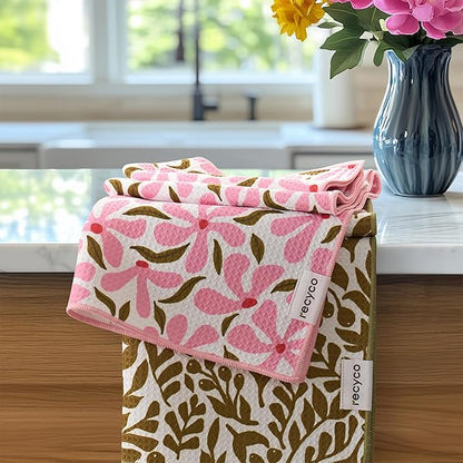 RECYCO Waffle Kitchen Towel Set of 2