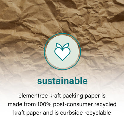 Elementree Brown Packing Paper Sheets for Moving & Shipping - 250 Count (229 Feet) - 14.5" x 11" Sheet Size - Sustainable Void Fill Packaging Made in the USA - Kraft Paper Thickness (00923)