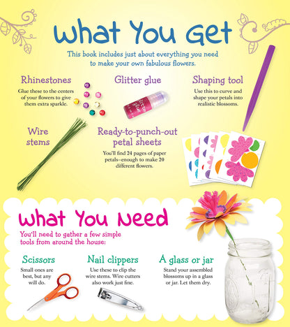 Klutz Fabulous Flowers Craft Kit, Brown/a