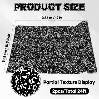 2 Rolls Composition Bulletin Board Paper Roll Non-Woven Bulletin Board Background Reusable Waterproof Classroom Poster Fade Resistant Poster for Classroom Decor Wrapping Craft Supplies 15.6In x 12 Ft
