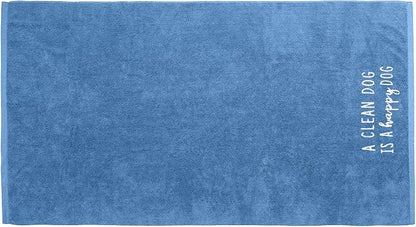 DAN RIVER Dog Towel - Pack of 1, 100% Cotton, 20x40, Ultra Soft 450 GSM, Super Absorbent & Quick Drying Towel for Dogs, Cats, and Other Pets, Riviera.