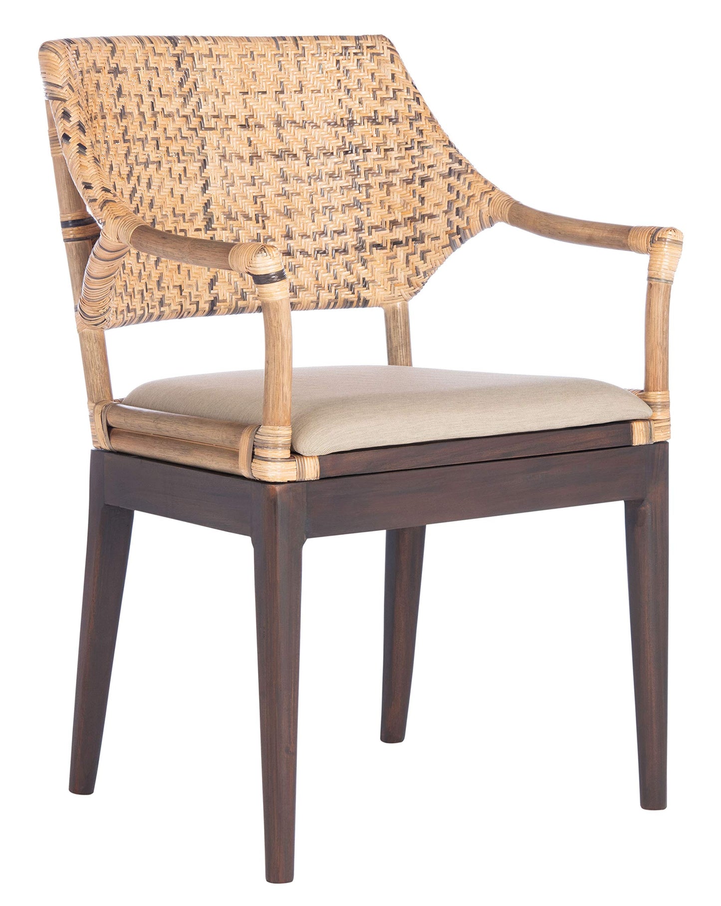 SAFAVIEH Home Collection Carlo Arm Chair, Honey